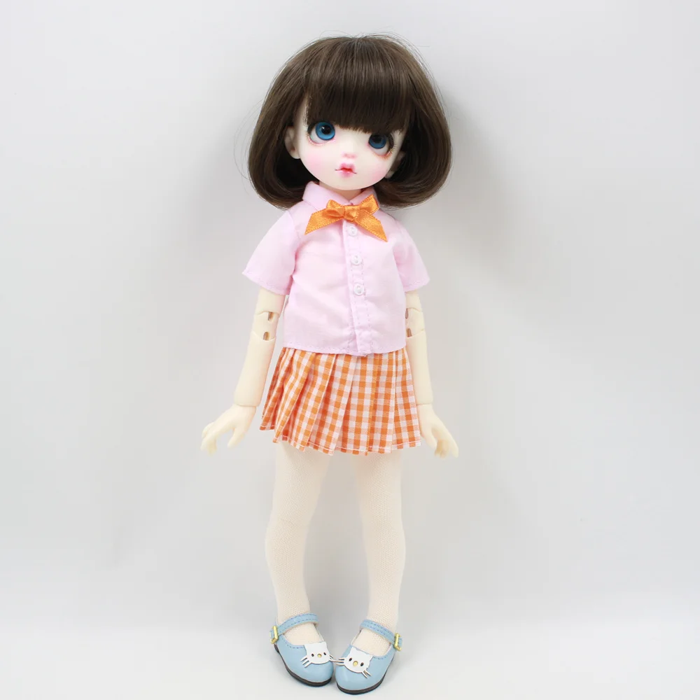 Одежда bjd клетчатая юбка и рубашка с кардиганом свитер 1/6|Куклы| |