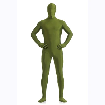 

Blackish Green Spandex Zentai Full Body Catsuit Skin Tight Jumpsuit Unisex Zentai Suit Bodysuit Costume for Halloween