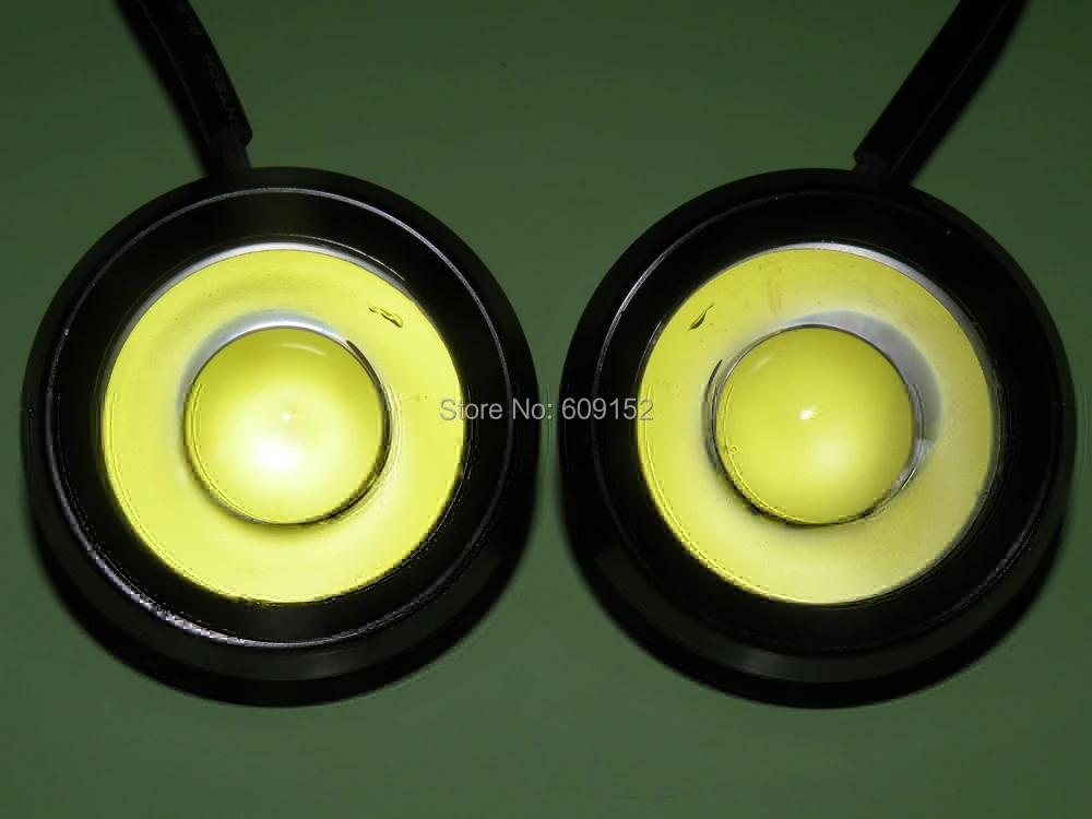 

New 12v 18w Alloy Car Led Eagle eye day light Autos Aux fog lamp Daytime running DRL GRILL driving head light IP68 Waterproof