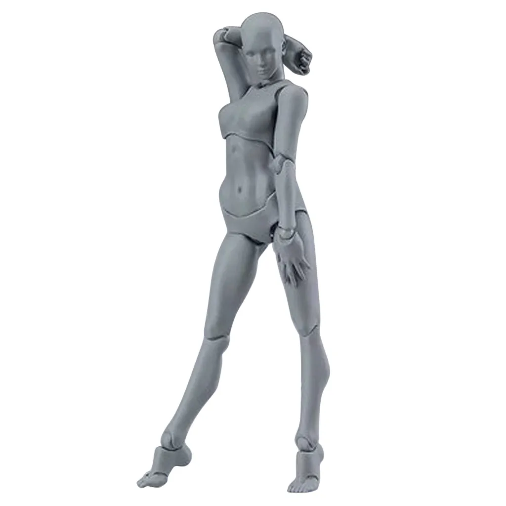 13 см фигурка игрушки художника подвижный мужской женский коллекционный Рисунок ПВХ тело фигурки модель манекен художественный эскиз рисованная фигурка - Цвет: Y
