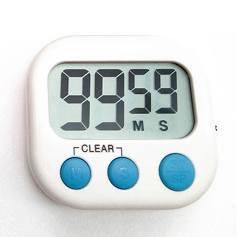 

Large LCD Digital Kitchen Cooking Timer Count-Down Up Clock Loud Alarm Magnetic White/Green/Blue/Pink