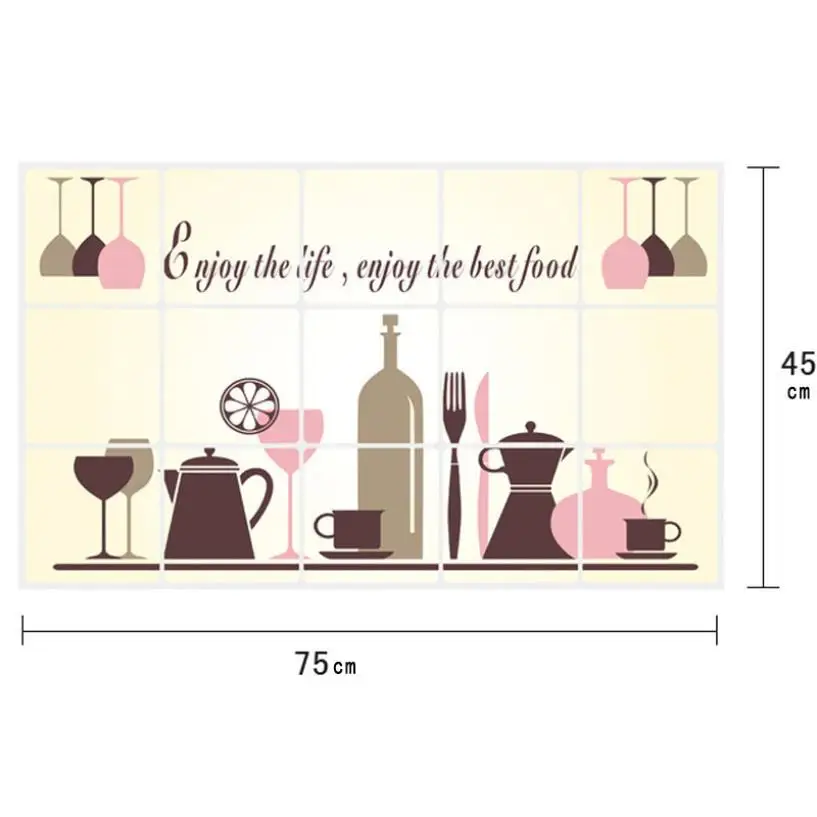 Антимасляная наклейка алюминиевая фольга для кухни стикер шкафа