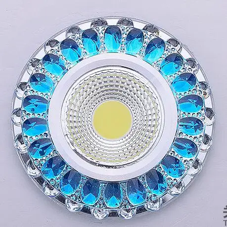 Us 21 0 Led Downlights 3w Led Recessed Ceiling Down Crystal Spot Light Bulbs Crystal Lamp Indoor Lighting In Led Downlights From Lights Lighting