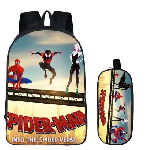 

16inch Mochilas Escolares Marvel Avengers SchoolBag Girls Bookbag Spiderman School Backpack for Boys Travel Bag Child Gift