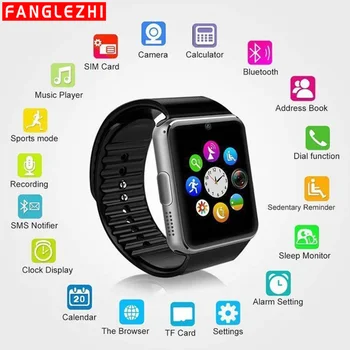 

Bluetooth Smartwatch GT08 Smart Watch Phone Watch Waterproof SIM Card Men With Touch Screen Smartwatchs For IOS Android IPhone