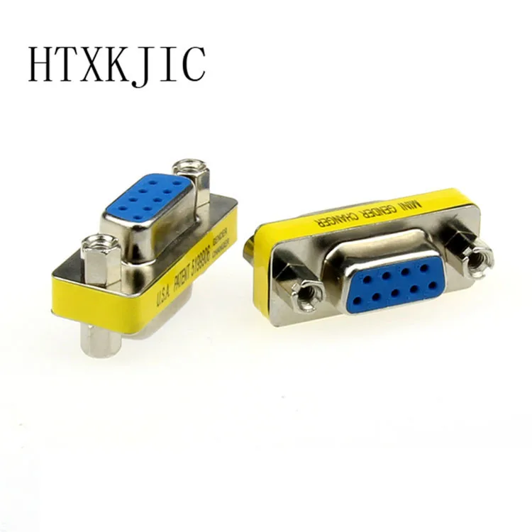RS232 9 Pin Female to Female Gender Changer Converter PC Extension