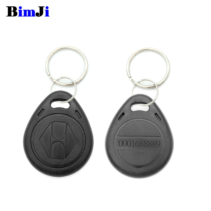 RFID 125 кГц EM4100 брелок Чип TK4100 теги 125 кГц только для чтения - Цвет: Черный
