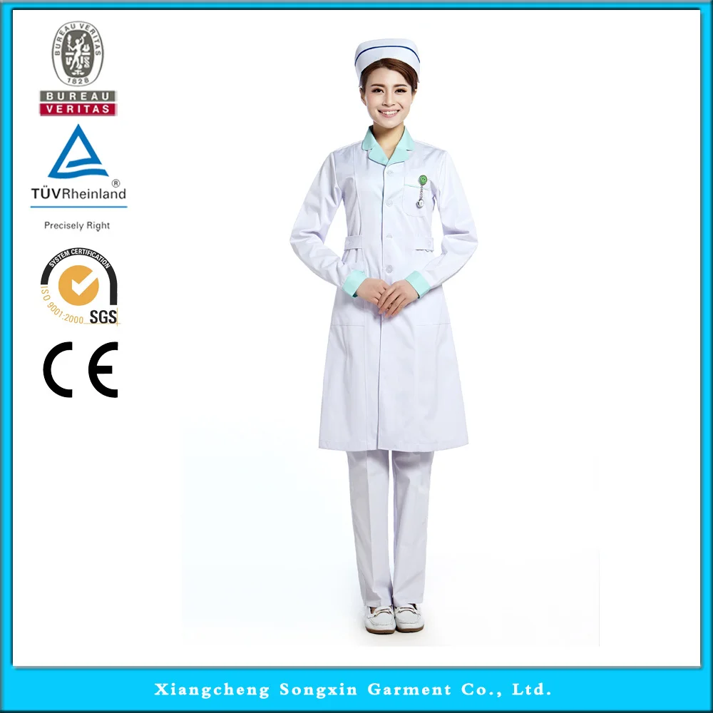 2015 OEM nurse uniform medical clothing lab coat nursing scrubs uniform