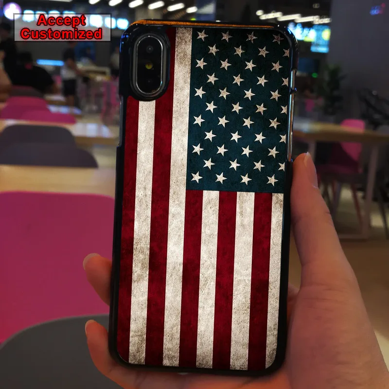 

US USA United States America Flag Cover Shell Case for Apple iPhone 10 X XS Max XR 6 6S 7 8 Plus 5 5S SE