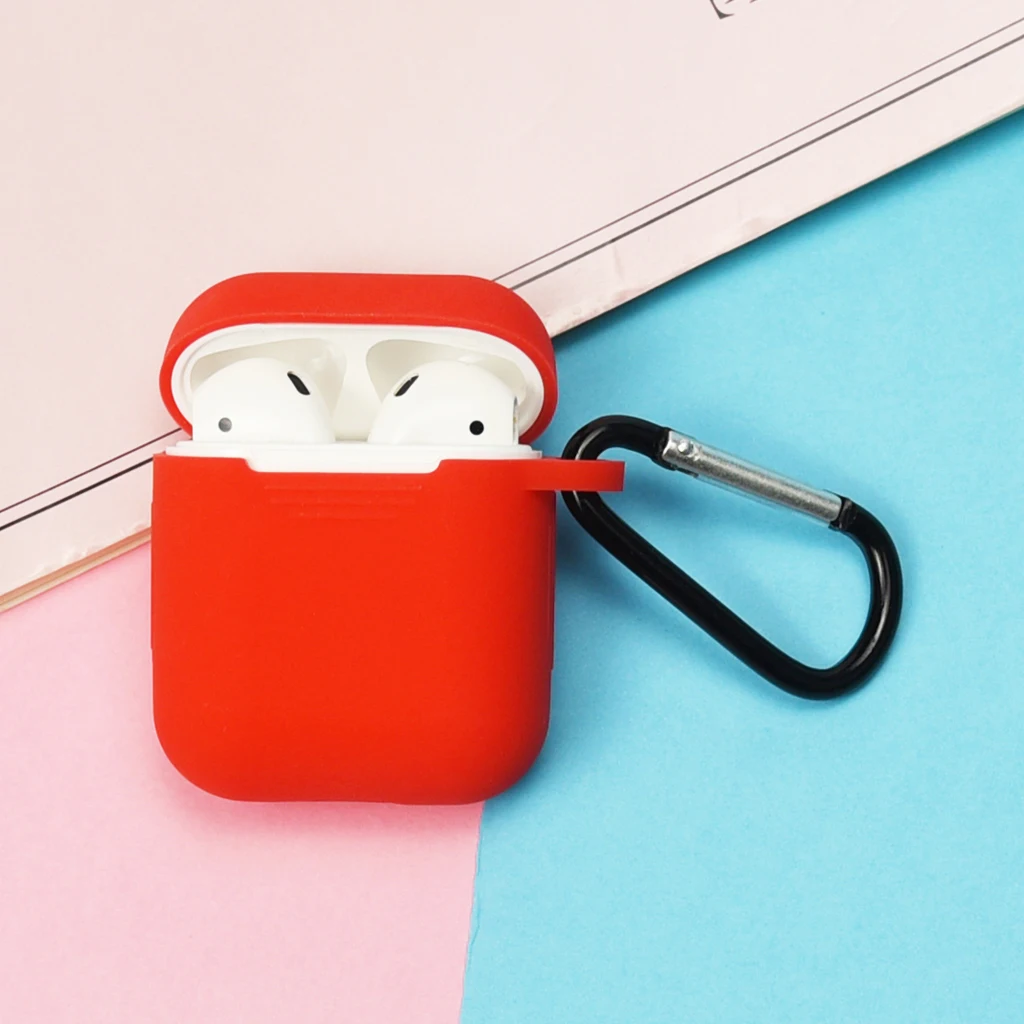 Soft Silicone Skin Case for Apple Airpods Charging Case Protective Cover Air pods Sleeve pouch ShockProof Multi Color 