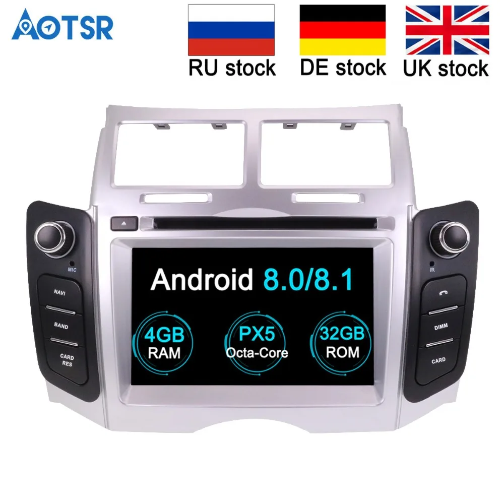 

Andriod 8.0 Car DVD Player Radio Car GPS Navigation System Unit for Toyota Yaris 2005-2011 auto stereo multimedia
