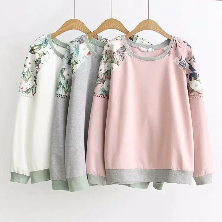 

F21 Autumn Casual Sweatshirts 4XL Oversize Women Clothing Fashion Loose Long Sleeve Hoody ATM7111