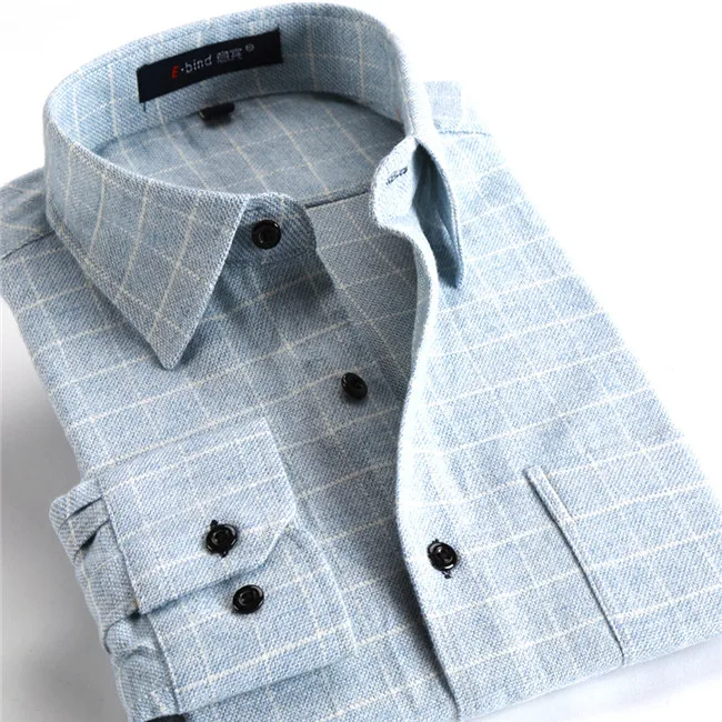 E-bind DTFx, модная мужская клетчатая Повседневная рубашка с длинным рукавом, облегающие клетчатые рубашки, мужские дешевые китайские фабричные импортные рубашки - Цвет: DTF23