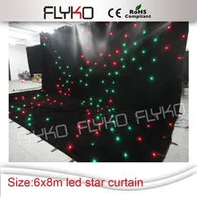 Для свадьбы, вечерние или Крытые Вечерние Звездный светодиодный занавес