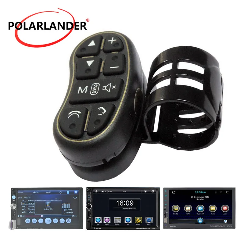 

LED Light Universal Remote Control For Car Multimedia DVD Player Bluetooth Wireless 8 Button Car Steering Wheel Use 2 Din Radio