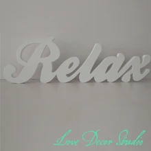 Пользовательские свадебные украшения любовное письмо собственное имя- чистый белый " высокий 0.5" толстый