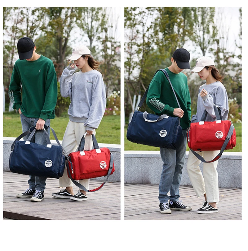 Stylish Outdoor Waterproof Nylon Sports Gym Bags Men Women Girls Training Fitness Travel Handbag Yoga Mat Bag Sac Sport (4)