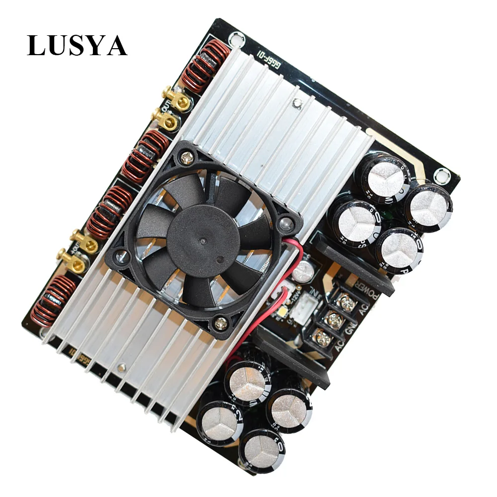 

Lusya TDA8954TH Dual-core Digital Audio Amplifier Board 420W*2 with fan Hifi Two-channel Amplificador AC24V E4-005