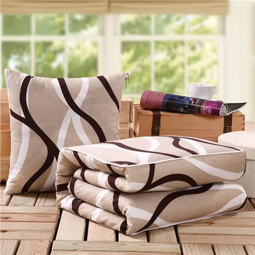 JaneYU декоративные подушки с цветочным принтом узор мягкий валик+ одеяло Два использования подушки Хорошее качество подушки Лето Стёганое одеяло - Цвет: as picture