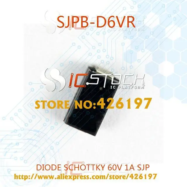Бесплатная Доставка SJPB-D6VR ДИОД ШОТТКИ 60 В 1A SJP SJPB-D6 SJPBD6 30 ШТ. |
