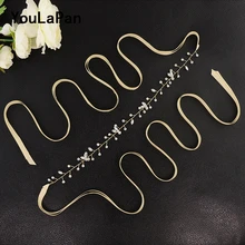 YouLaPan SH11-G золотой пояс для вечеринки платье Свадебные ремни горный хрусталь свадебный пояс-кушак ремни ручной работы Свадебная лента для подружки невесты