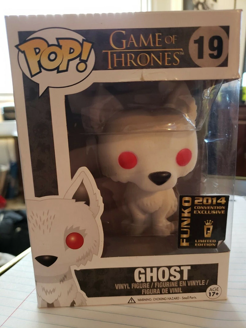 Funko pop Игра престолов серый ветер призрак (Флокированный) SDCC свалчатая фигурка
