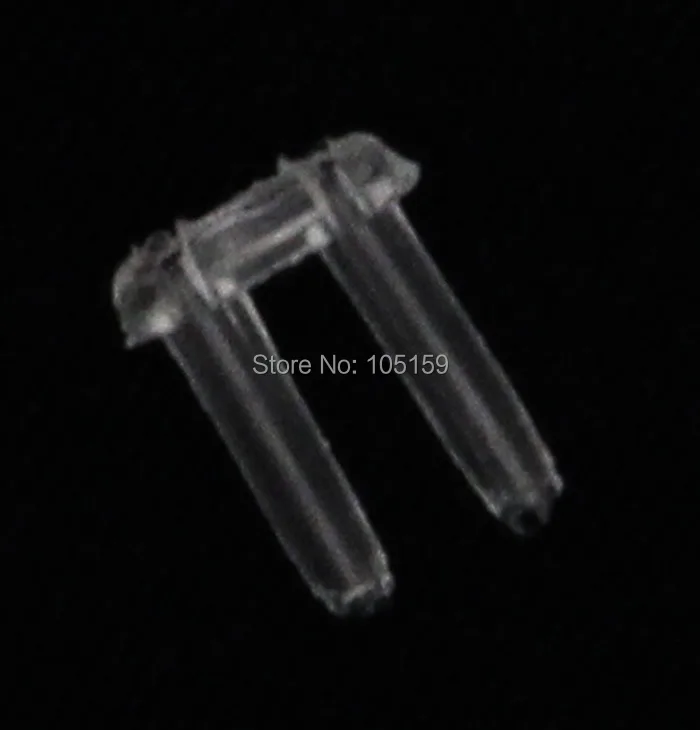 

Eyewear Accessories for Rimless Glasses length 7.00 mm Plastic Staple Sockets Optical Tools (500pcs/polybag)