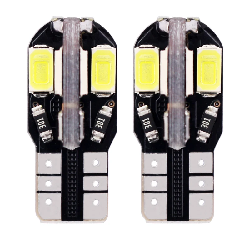 10 шт Высокое качество T10 8SMD 5630 Светодиодный Автомобиль светильник Canbus без ошибок