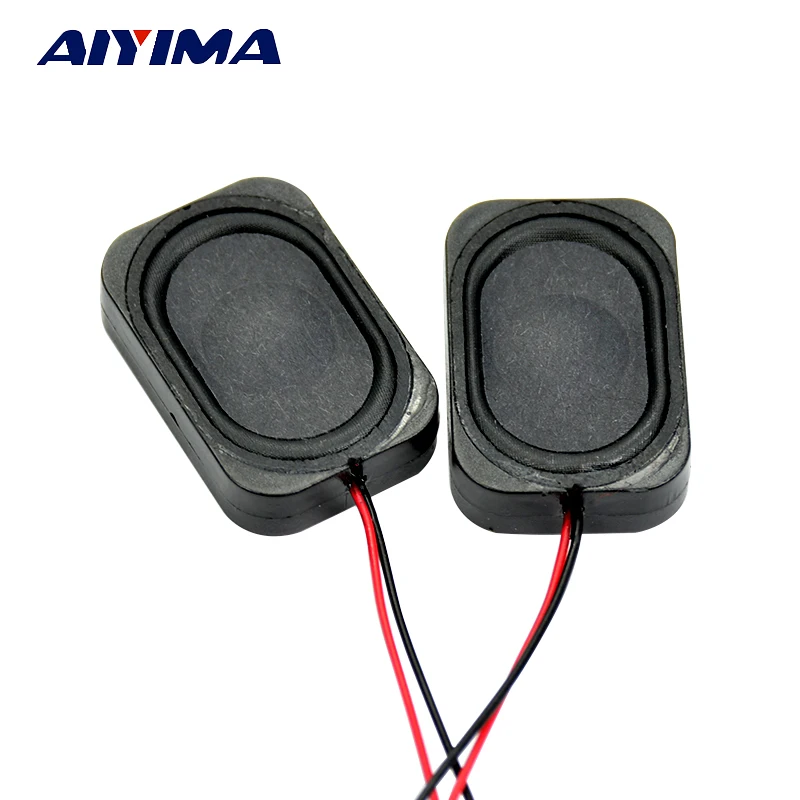 Aiyima 2pcs Mini Portable Audio Speakers Unit 3020 8 Ohm 2w Tv Led