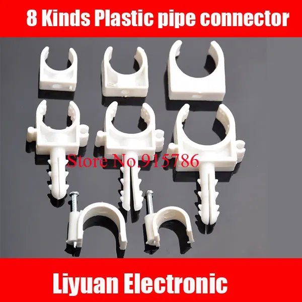 8 KindsX10=80pcs Plastic pipe connector / ppr water pipe snaps
