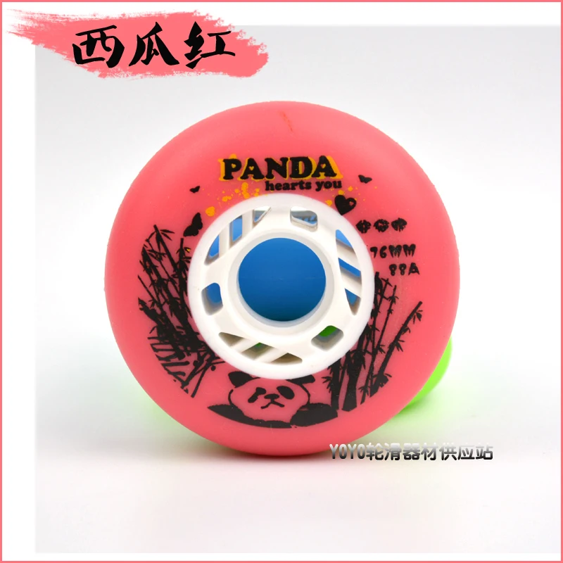 8 PCS/Lot Roller Skate Wheels 88A PU 72MM 76MM 80MM Skating Wheels Green Blue Red Pink Colors