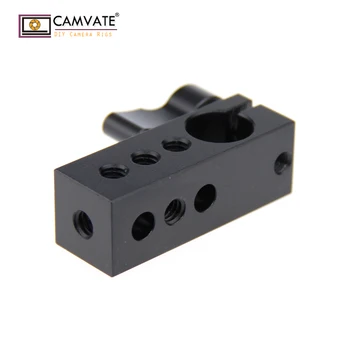 

CAMVATE 1/4" Thread 15mm Rod Clamp for SLR Camera Support Rig Monitor LED Handle Grip C1094 camera photography accessories