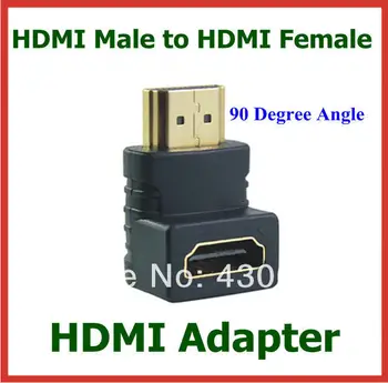 

50pcs HDMI Male to HDMI Female 90 Degree Angle Adapter HDMI Cable Extend Connector Converter