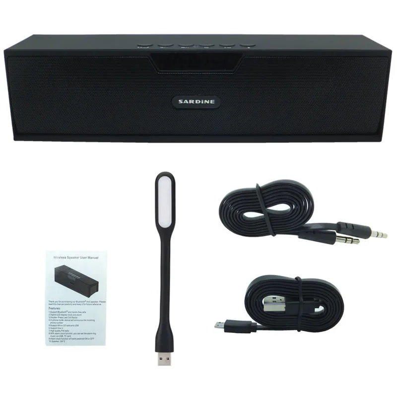 Sardine Hi Fi портативная беспроводная bluetooth колонка большая мощность 10 Вт стереозвук