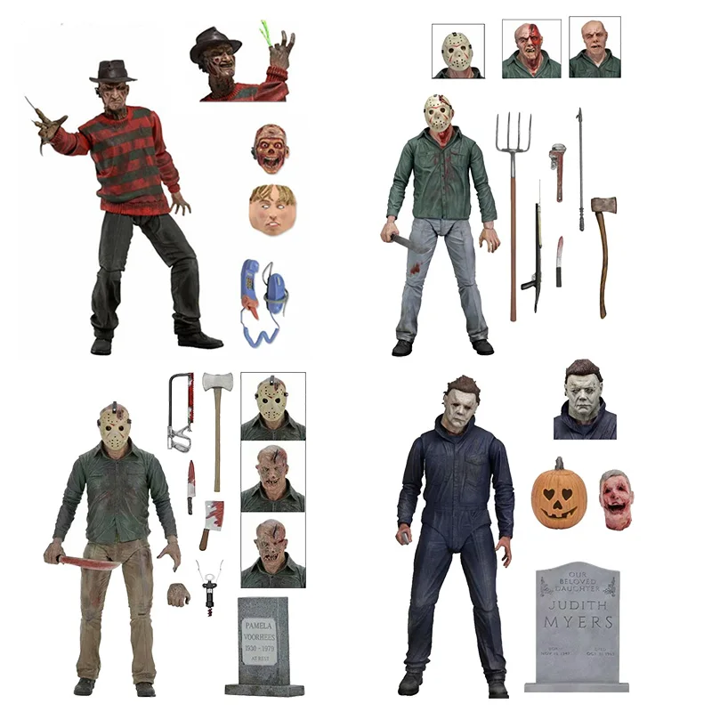 Экшн фигурка NECA Пятница 13 е последняя часть 4 Джейсон 7 дюймов бридди Крюгер Майкл