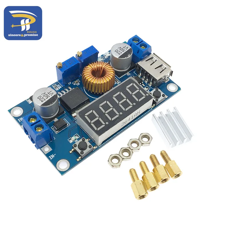 

DC-DC XL4015 5A Digital LED Drive Lithum Battery Charger Module CC/CV USB Step Down Buck Converter With Voltmeter Ammeter