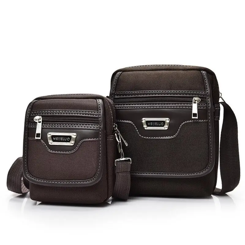 

Men bag fashion mens shoulder bags high quality oxford casual Black Brown messenger bag business men's travel bags
