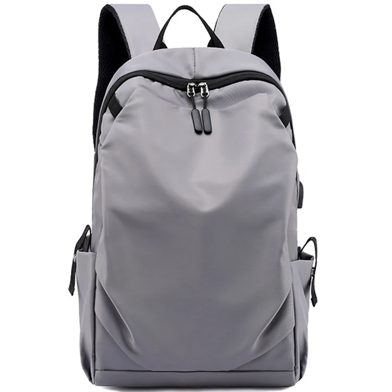 Корейский модный трендовый рюкзак для путешествий, Мужской Повседневный Легкий Простой компьютерный рюкзак - Цвет: Gray