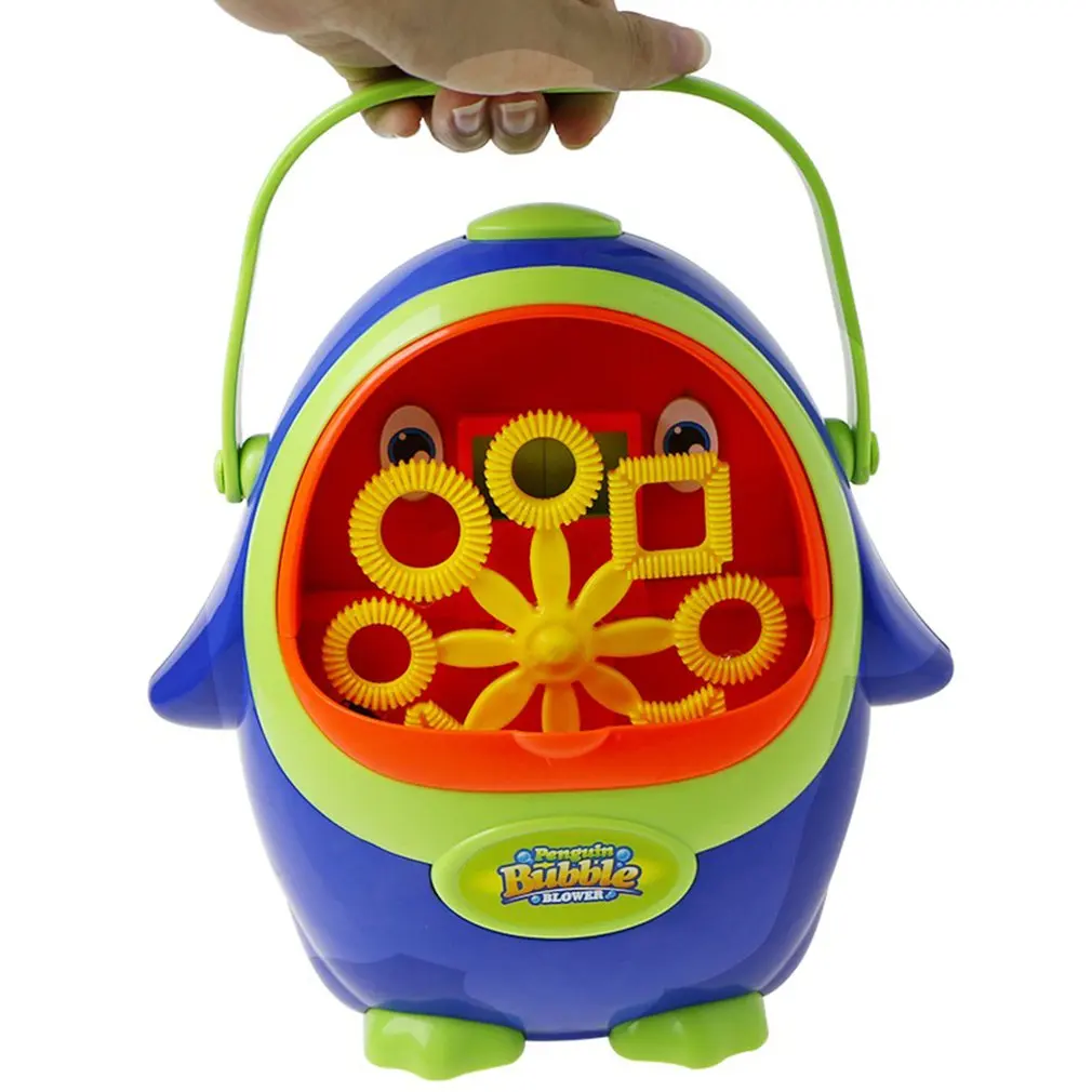 

Portable Penguin Shape Automatic Bubble Machine Bubble Blowing Soap Bubbles for Outdoor Party Bubbles Maker Toy Kids Gift