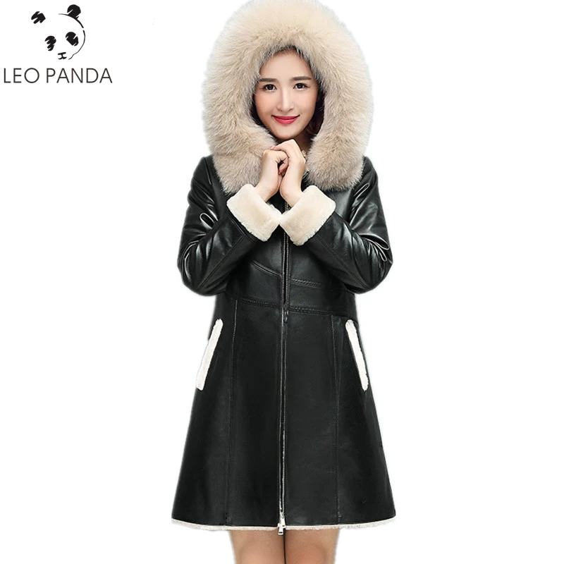 Winter Genuine Sheepskin Coats Natural Double Faced Fur
