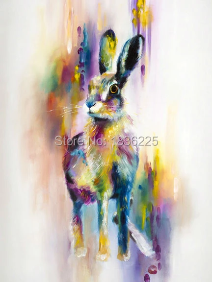 Cercevesiz Resim Duvar Akrilik Boya Boyama Yagliboya Noel Hediyesi Boyama El Yapimi Tavsan Yagliboya Pictures On Wall Rabbit Oil Paintingcoloring Pictures Aliexpress