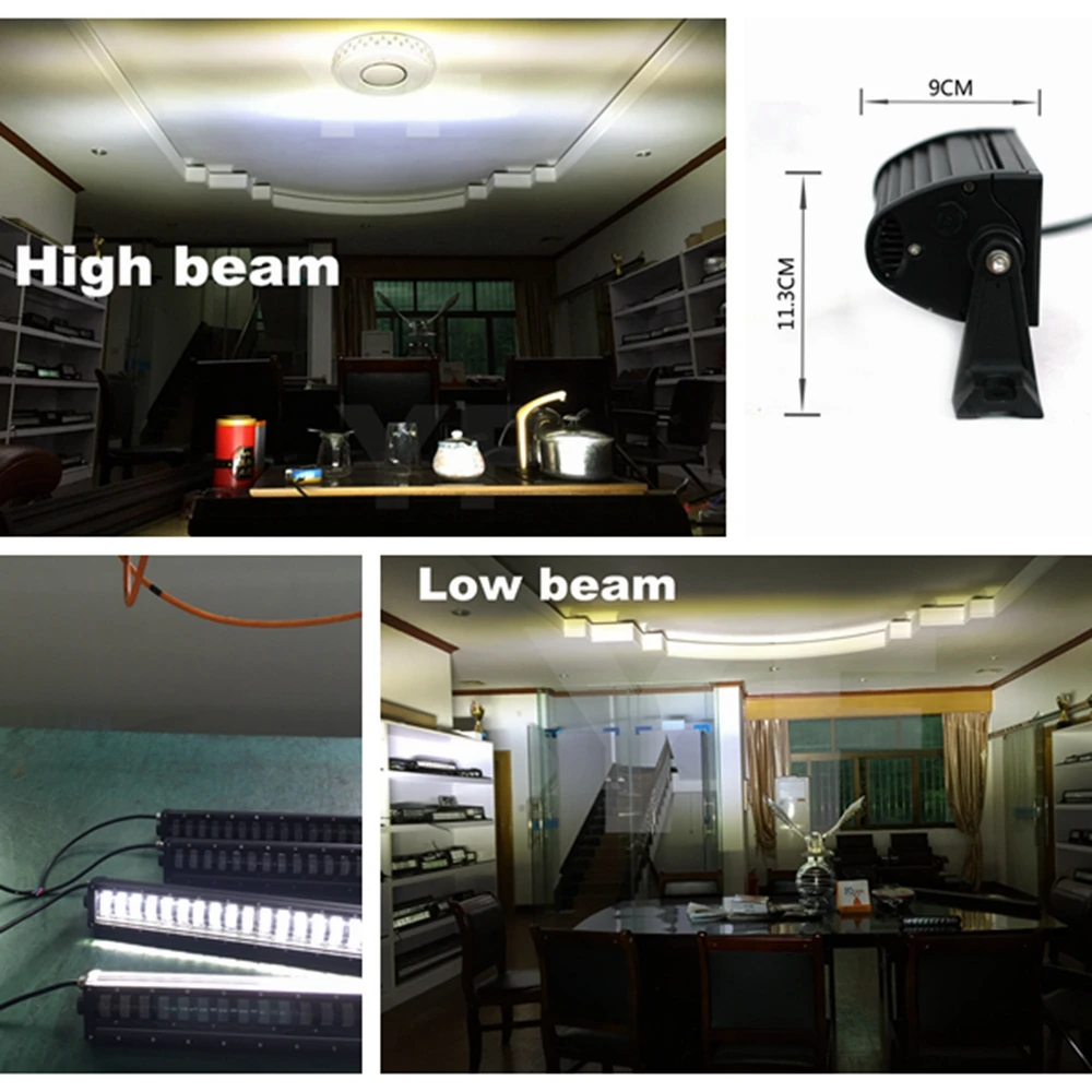 10 дюймов 17 дюймов 24 дюйма 32 дюйма 42 дюйма 50 дюймов 52inchLED рабочий светильник бар Высокий Низкий Луч для трактора лодки внедорожный 4WD 4x4 грузовик внедорожник ATV