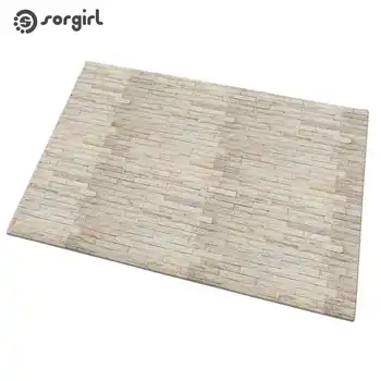 

Wood color floor tiles doormat Front Door Mat Carpet Entrance Indoor eco-friendly natural Non-slip Floor Mat Bathroom Rug