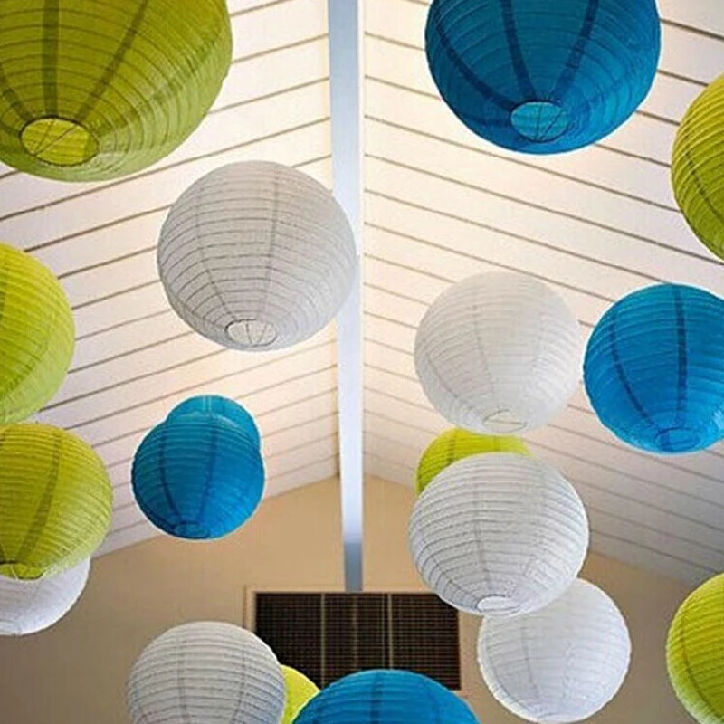 12''(30cm) Round Paper Lanterns for Home&ampParty Decorations Wedding Lantern 20 Colors Choose Chinese 5pcs/lot | Дом и сад