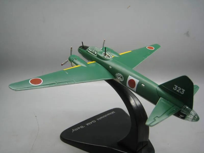 3 шт./партия Atlas 1/144 весы военная модель игрушки Mitsubishi G4M "Бетти" темно-синий тип 1 атака бомбер литой металлический самолет модель игрушки
