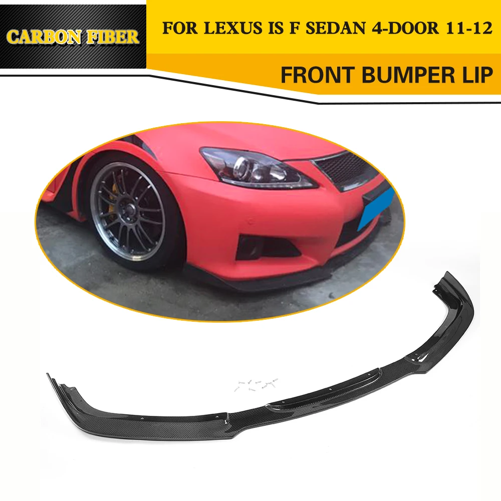 Carbon Fiber Front Bumper Lip Spoiler For Lexus IS F IS250 IS300 Sedan