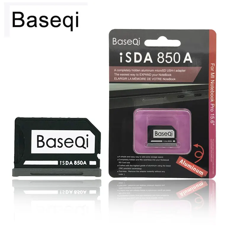 Металлический Адаптер для SD-карты Baseqi кардридер Micro SD-карт Ninja Stealth MiniDrive Xiaomi Mi Notebook