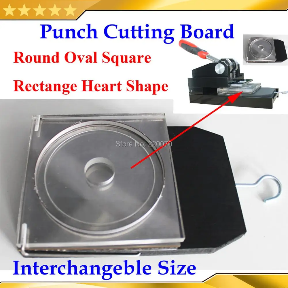 Small Size Replace Cutting Board of N3 25 32 37 44 50 58 75MM Heart Oval Rectangle Multi Sheet Paper Punch Cutter Button Maker