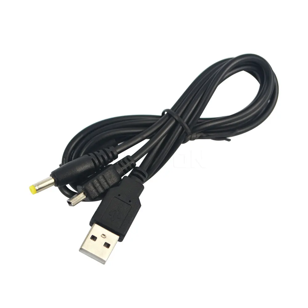 Новейший 2 в 1 USB кабель для передачи данных+ кабель для зарядного устройства для psp 2000 3000 игровые аксессуары