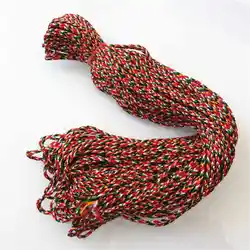 C19 Тибетский 5 Цвет шелковых нитей хлопка, Непал ручной работы браслет, ювелирных изделий, Подвески strand, узлы